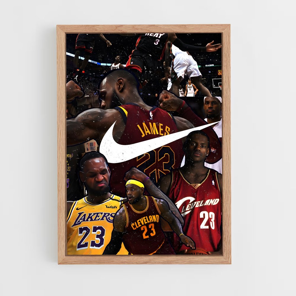 Poster King James – affiche Basketball (vue 4)